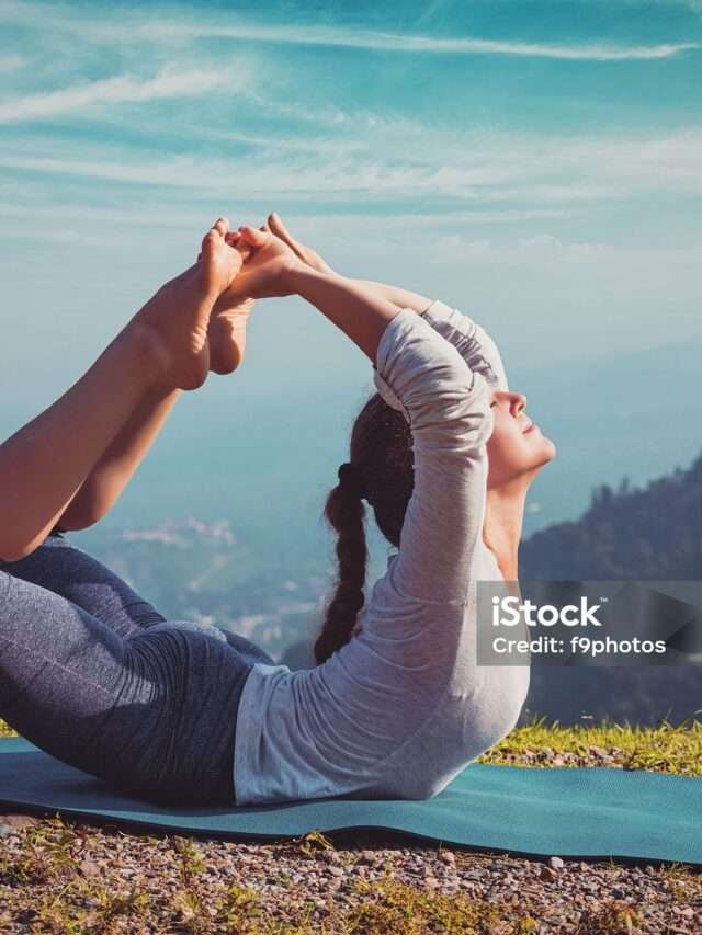 Lady doing yoga