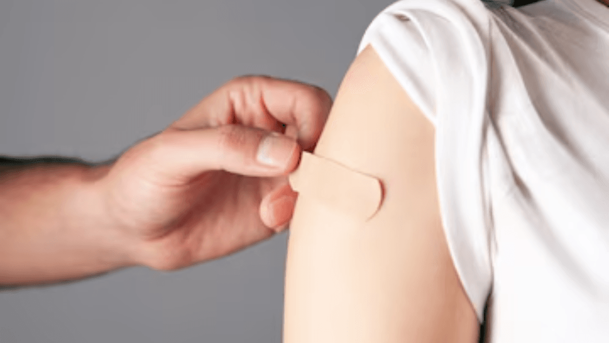 Skin nutrition patch adhesive